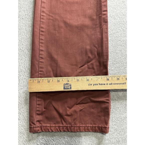Levi's Men's Straight Jeans in Brick Red - Picture 11 of 13